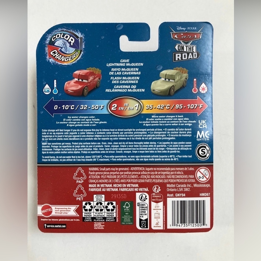 Disney Pixar Cars Color Changers Diecast - Cave Lightning McQueen - BRAND NEW!! - Picture 2 of 3